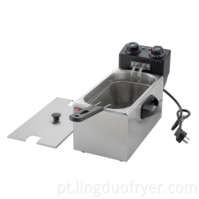 4l Electric Fryer With Timer Front